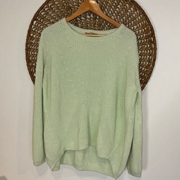 Banana Republic Sweaters - Banana Republic mint green knit sweater size large